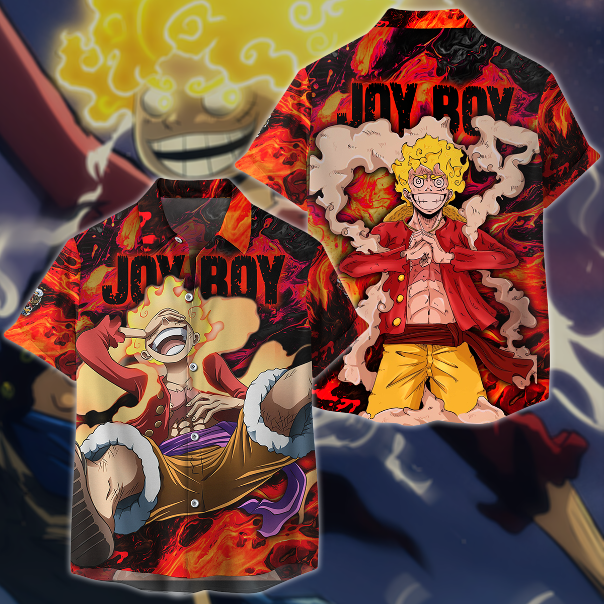 One Piece Joy boy Luffy Anime Manga 3D All Over Print T-shirt Tank Top Zip Hoodie Pullover Hoodie Hawaiian Shirt Beach Shorts Jogger Hawaiian Shirt