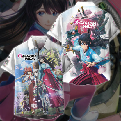 Sakura Wars Video Game 3D All Over Printed T-shirt Tank Top Zip Hoodie Pullover Hoodie Hawaiian Shirt Beach Shorts Jogger Hawaiian Shirt