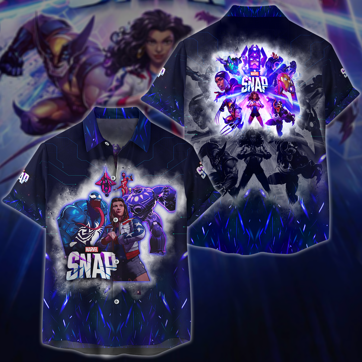 Marvel Snap Video Game 3D All Over Printed T-shirt Tank Top Zip Hoodie Pullover Hoodie Hawaiian Shirt Beach Shorts Jogger Hawaiian Shirt