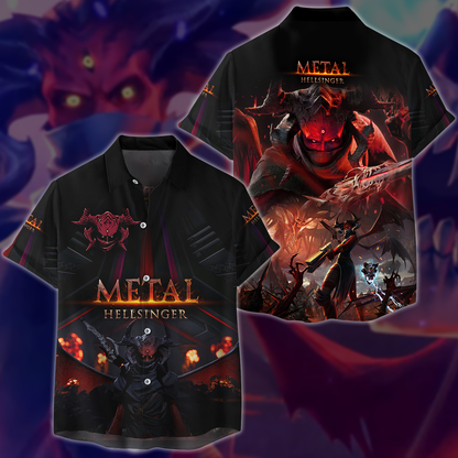 Metal: Hellsinger Video Game 3D All Over Print T-shirt Tank Top Zip Hoodie Pullover Hoodie Hawaiian Shirt Beach Shorts Jogger Hawaiian Shirt