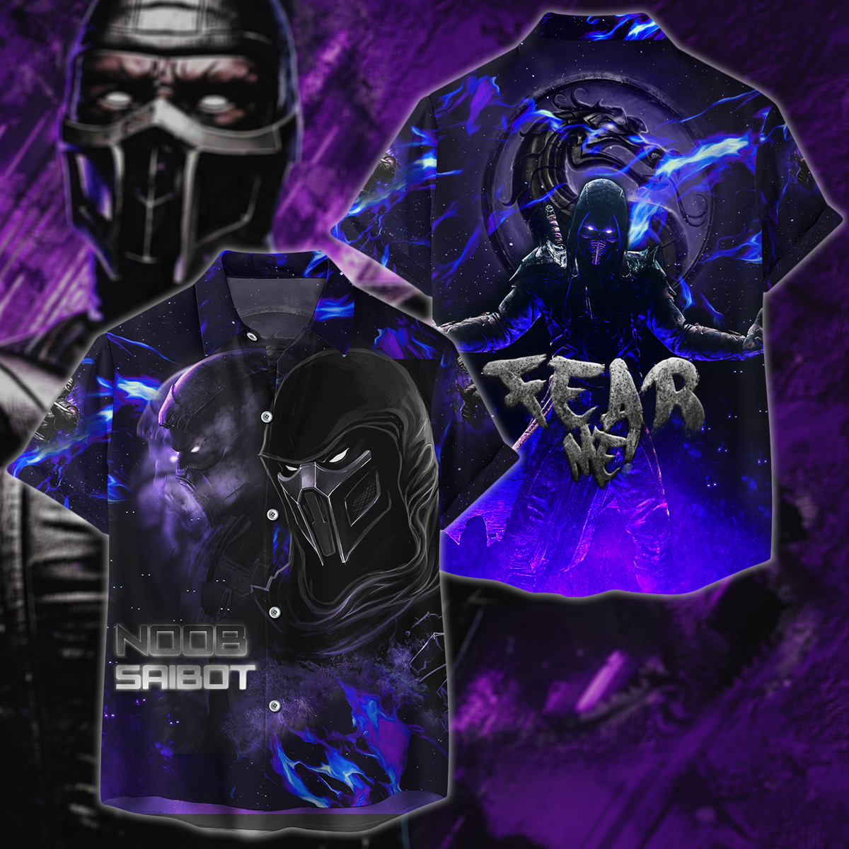 Mortal Kombat: Noob Saibot 3D All Over Print T-shirt Tank Top Zip Hoodie Pullover Hoodie Hawaiian Shirt Beach Shorts Jogger Hawaiian Shirt