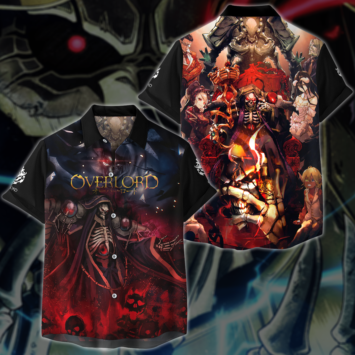 Overlord Anime Manga 3D All Over Print T-shirt Tank Top Zip Hoodie Pullover Hoodie Hawaiian Shirt Beach Shorts Jogger Hawaiian Shirt