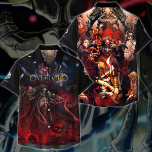 Overlord Anime Manga 3D All Over Print T-shirt Tank Top Zip Hoodie Pullover Hoodie Hawaiian Shirt Beach Shorts Jogger Hawaiian Shirt S 