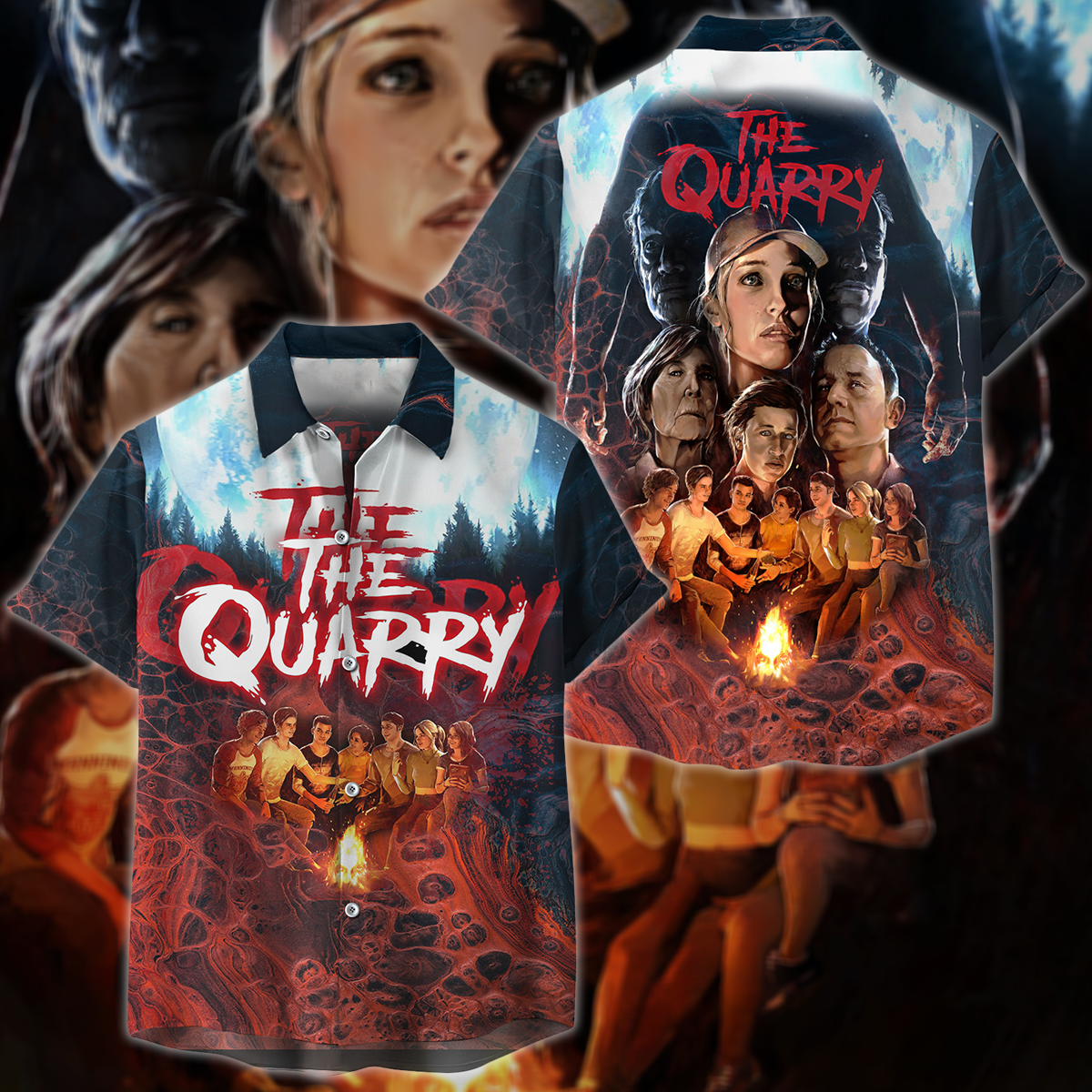The Quarry Video Game 3D All Over Print T-shirt Tank Top Zip Hoodie Pullover Hoodie Hawaiian Shirt Beach Shorts Jogger Hawaiian Shirt