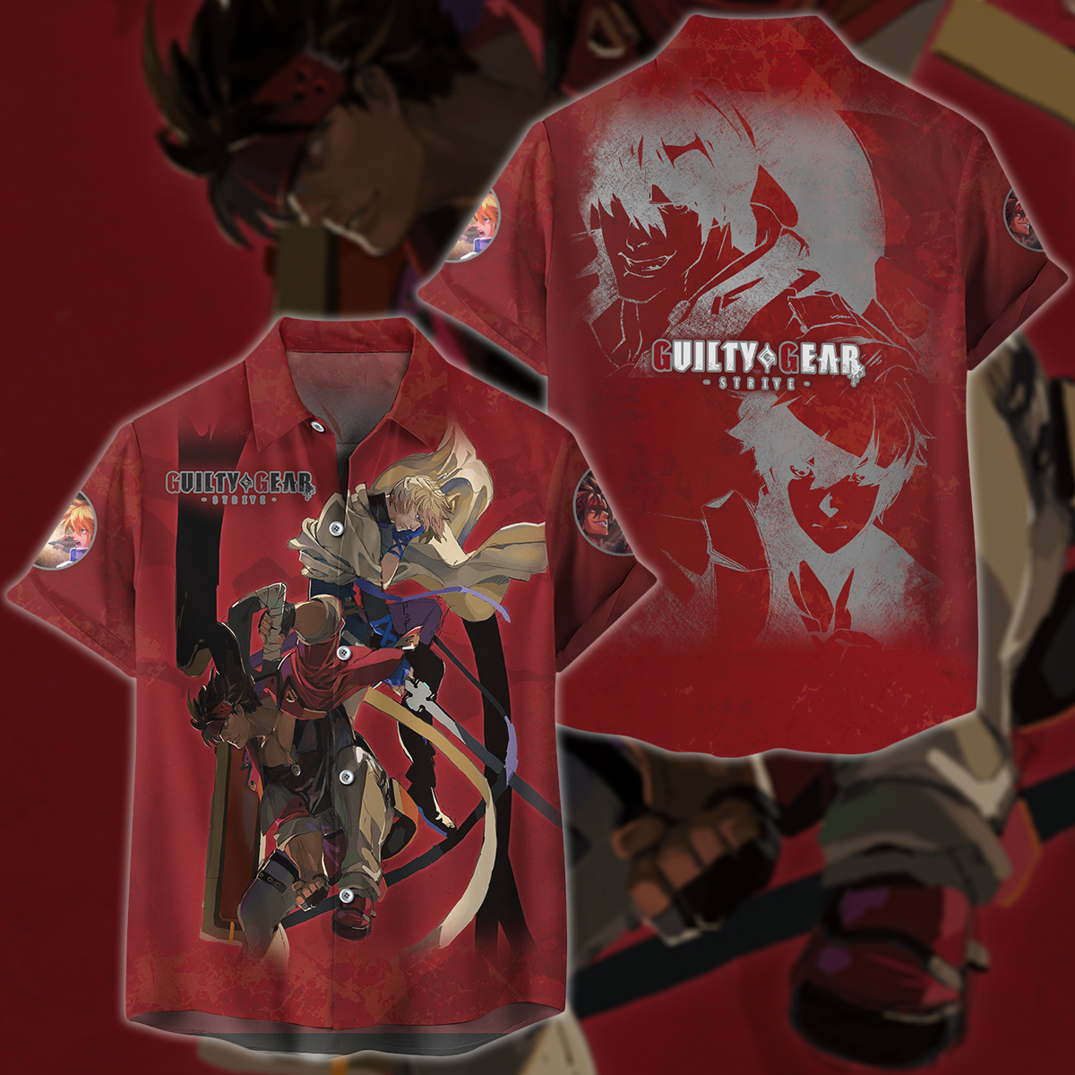 Guilty Gear Strive Video Game 3D All Over Printed T-shirt Tank Top Zip Hoodie Pullover Hoodie Hawaiian Shirt Beach Shorts Jogger Hawaiian Shirt