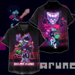 Deltarune Video Game 3D All Over Printed T-shirt Tank Top Zip Hoodie Pullover Hoodie Hawaiian Shirt Beach Shorts Jogger Hawaiian Shirt S 