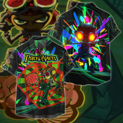 Psychonauts 2 3D All Over Print T-shirt Tank Top Zip Hoodie Pullover Hoodie Hawaiian Shirt Beach Shorts Jogger Hawaiian Shirt