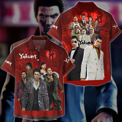 Yakuza Video Game 3D All Over Printed T-shirt Tank Top Zip Hoodie Pullover Hoodie Hawaiian Shirt Beach Shorts Jogger Hawaiian Shirt
