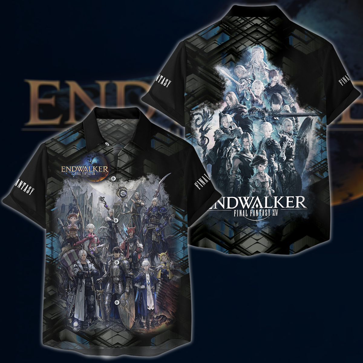 Final Fantasy XIV: Endwalker Video Game 3D All Over Printed T-shirt Tank Top Zip Hoodie Pullover Hoodie Hawaiian Shirt Beach Shorts Jogger Hawaiian Shirt