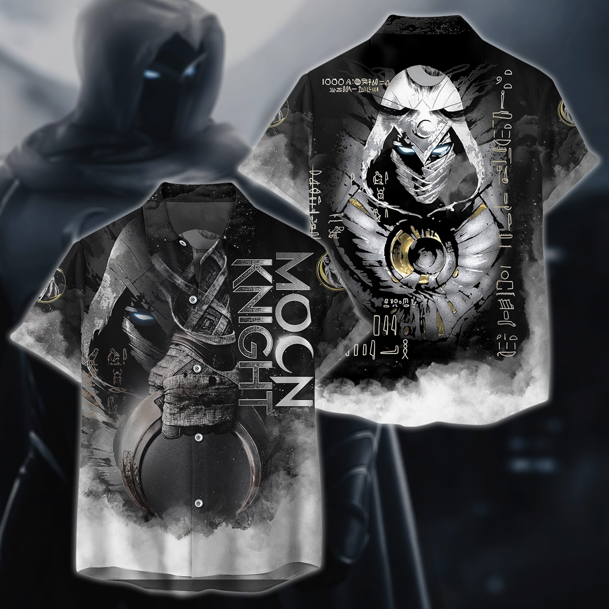 Marvel Moon Knight 3D All Over Print T-shirt Tank Top Zip Hoodie Pullover Hoodie Hawaiian Shirt Beach Shorts Jogger Hawaiian Shirt