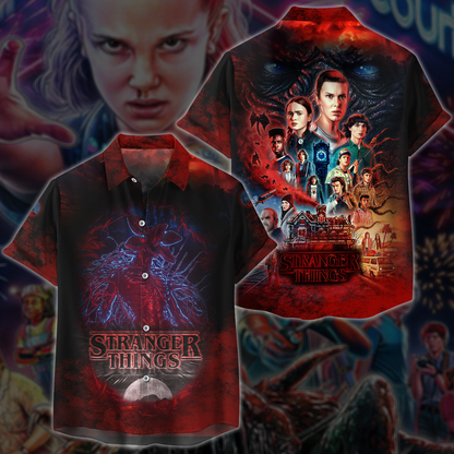 Stranger Things TV Series 3D All Over Print T-shirt Tank Top Zip Hoodie Pullover Hoodie Hawaiian Shirt Beach Shorts Jogger Hawaiian Shirt