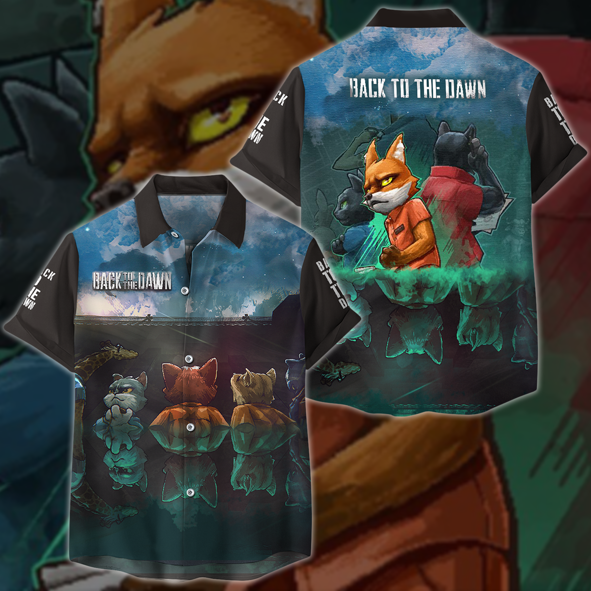 Back to the Dawn Video Game 3D All Over Printed T-shirt Tank Top Zip Hoodie Pullover Hoodie Hawaiian Shirt Beach Shorts Jogger Hawaiian Shirt