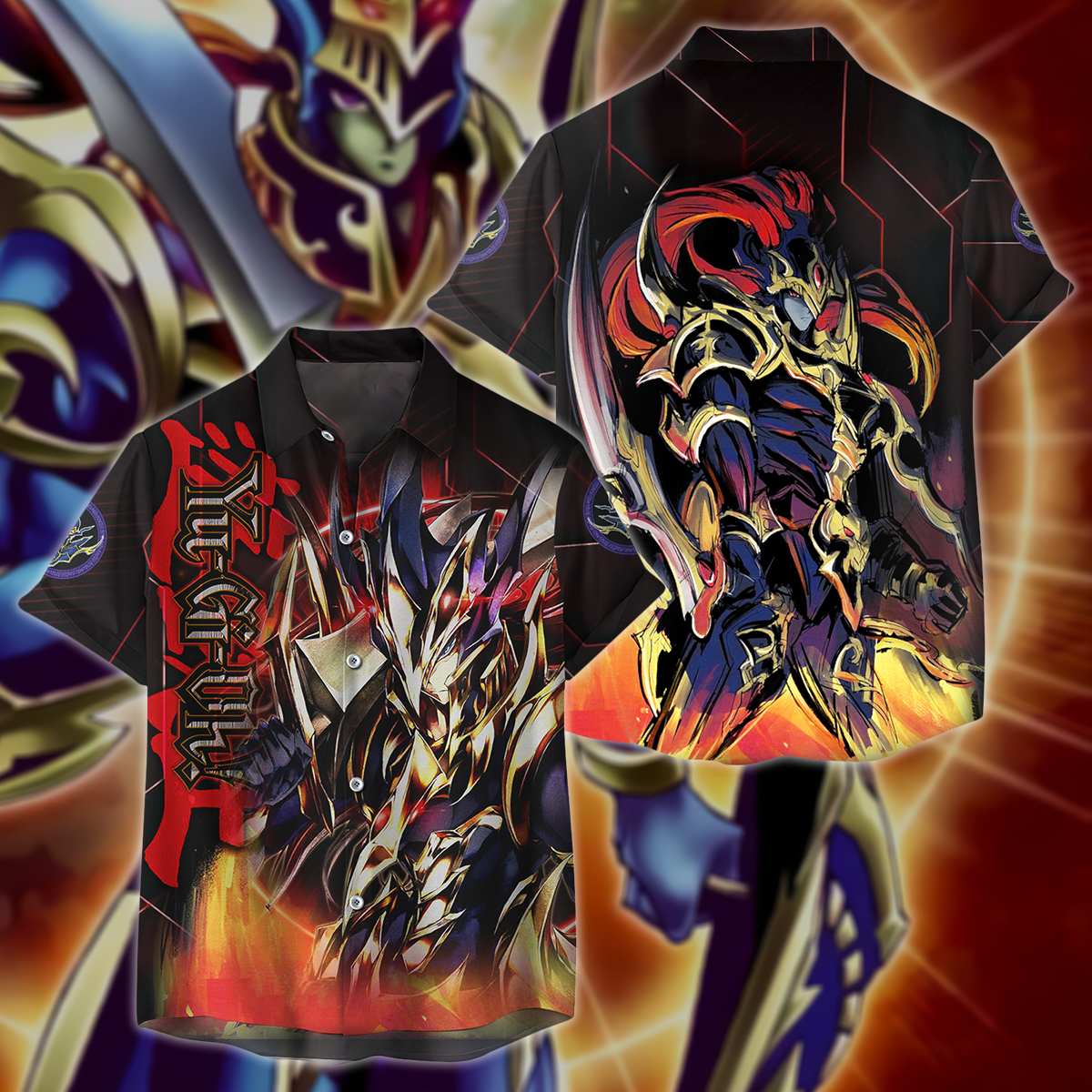 Yu-gi-oh! Black Luster Soldier 3D All Over Print T-shirt Tank Top Zip Hoodie Pullover Hoodie Hawaiian Shirt Beach Shorts Jogger Hawaiian Shirt
