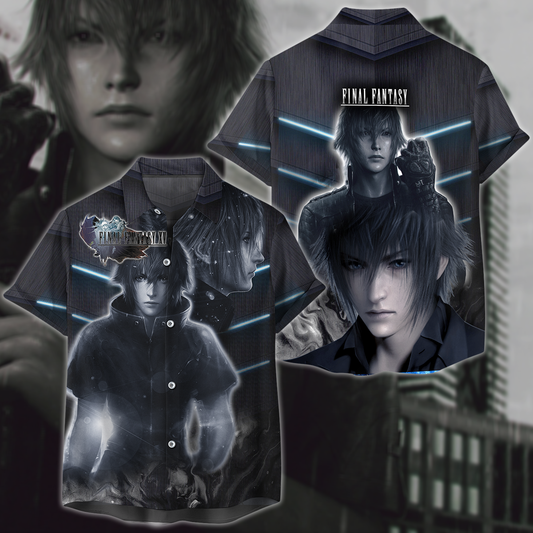 Final Fantasy XV Video Game 3D All Over Print T-shirt Tank Top Zip Hoodie Pullover Hoodie Hawaiian Shirt Beach Shorts Jogger Hawaiian Shirt