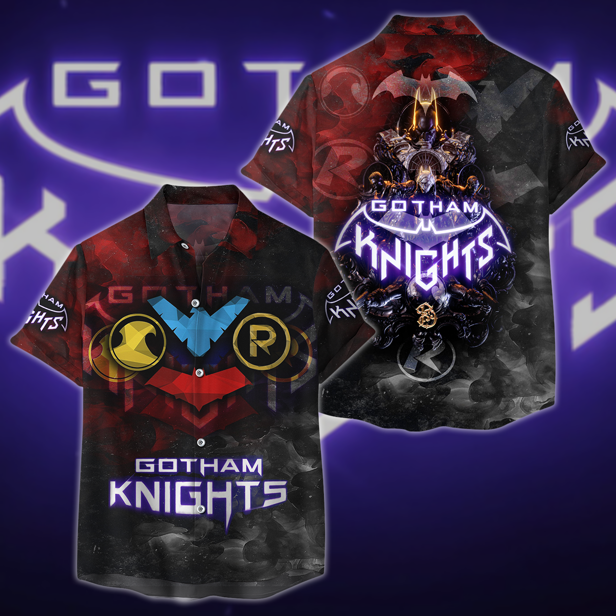 Gotham Knights 3D All Over Print T-shirt Tank Top Zip Hoodie Pullover Hoodie Hawaiian Shirt Beach Shorts Jogger Hawaiian Shirt
