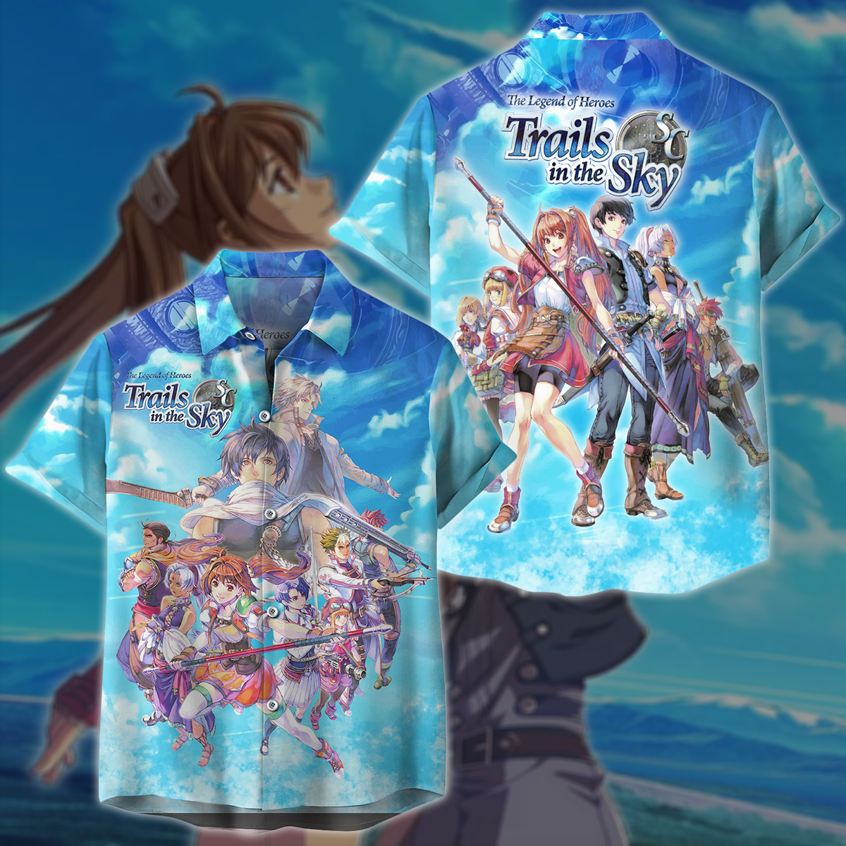 The Legend of Heroes: Trails in the Sky Video Game 3D All Over Printed T-shirt Tank Top Zip Hoodie Pullover Hoodie Hawaiian Shirt Beach Shorts Jogger Hawaiian Shirt