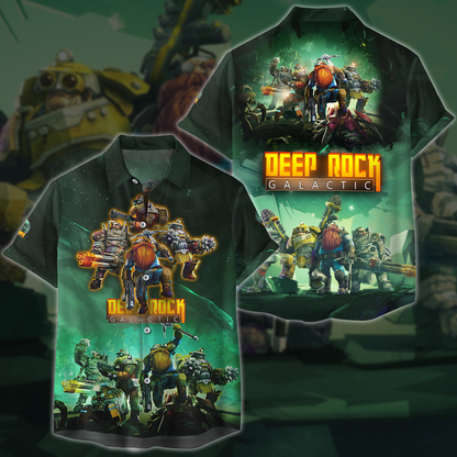 Deep Rock Galactic Video Game 3D All Over Printed T-shirt Tank Top Zip Hoodie Pullover Hoodie Hawaiian Shirt Beach Shorts Jogger Hawaiian Shirt