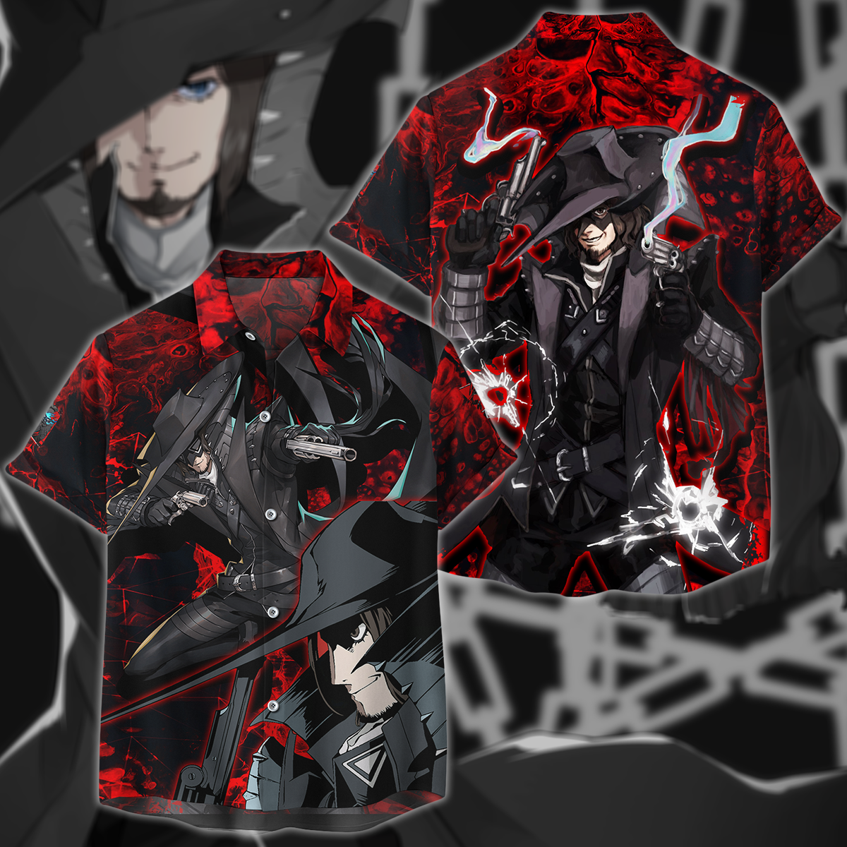 Persona 5 Strikers Zenkichi Hasegawa Video Game 3D All Over Print T-shirt Tank Top Zip Hoodie Pullover Hoodie Hawaiian Shirt Beach Shorts Jogger Hawaiian Shirt