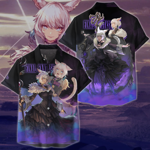 Final Fantasy XIV Y'shtola Video Game 3D All Over Print T-shirt Tank Top Zip Hoodie Pullover Hoodie Hawaiian Shirt Beach Shorts Jogger Hawaiian Shirt S 