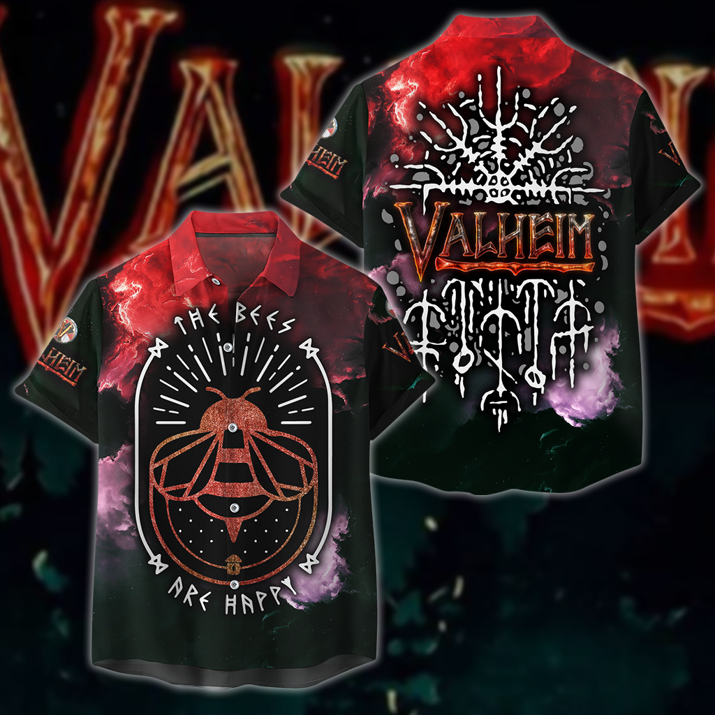 Valheim All 3D Over Print T-shirt Tank Top Zip Hoodie Pullover Hoodie Hawaiian Shirt Beach Shorts Jogger Hawaiian Shirt