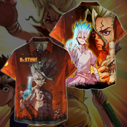 Dr. Stone Anime Manga 3D All Over Print T-shirt Tank Top Zip Hoodie Pullover Hoodie Hawaiian Shirt Beach Shorts Jogger Hawaiian Shirt