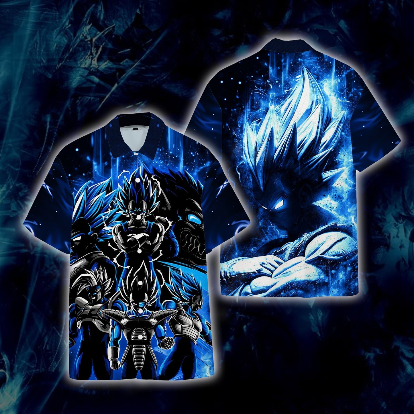 Dragon Ball Vegeta Unisex 3D T-shirt Zip Hoodie Hawaiian Shirt