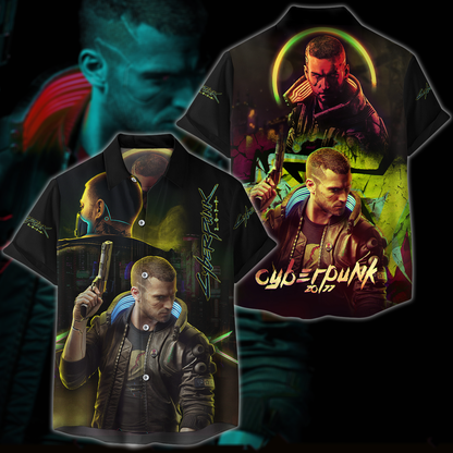 Cyberpunk 2077 Video Game 3D All Over Print T-shirt Tank Top Zip Hoodie Pullover Hoodie Hawaiian Shirt Beach Shorts Jogger Hawaiian Shirt