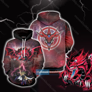 Yu-Gi-Oh! Yami Yugi And Slifer The Sky Dragon Unisex 3D T-shirt Hoodie S 