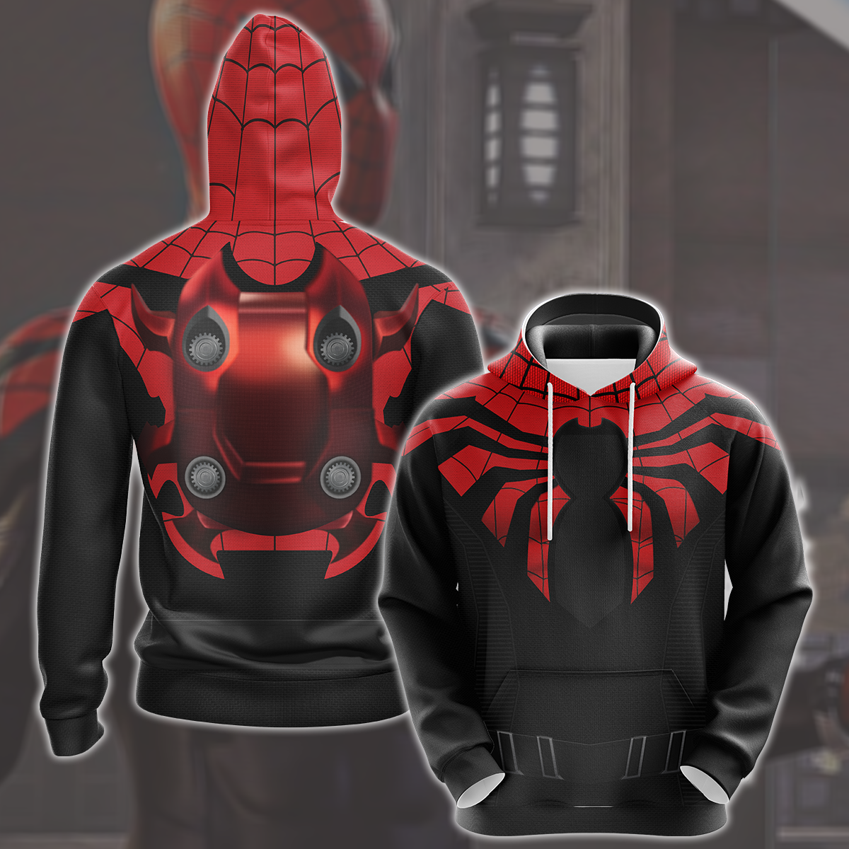 Spider-Man 2 Peter Parker Superior Suit Cosplay Video Game All Over Printed T-shirt Tank Top Zip Hoodie Pullover Hoodie Hawaiian Shirt Beach Shorts Joggers 2 Hoodie
