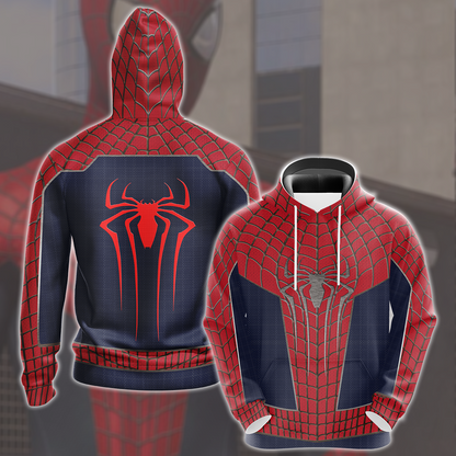 Spider-Man 2 Amazing Suit 2 (Amazing Spider-Man 2 suit) Cosplay Video Game All Over Printed T-shirt Tank Top Zip Hoodie Pullover Hoodie Hawaiian Shirt Beach Shorts Joggers Hoodie