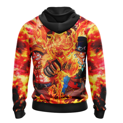 One Piece - Luffy, Sabo, Ace Unisex 3D T-shirt