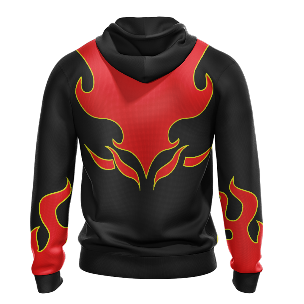 Tekken Jin Kazama Red Flame Unisex 3D T-shirt