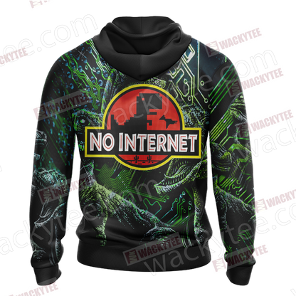 No Internet - Jurassic Park Unisex 3D T-shirt