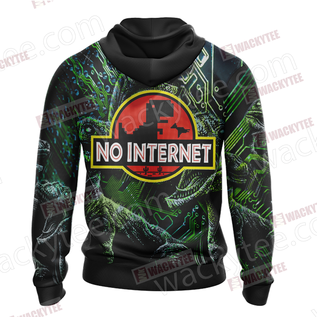 No Internet - Jurassic Park Unisex 3D T-shirt