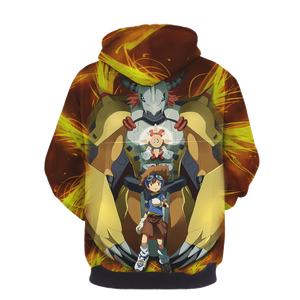 Digimon Greymon And Yagami Taichi 3D T-shirt   