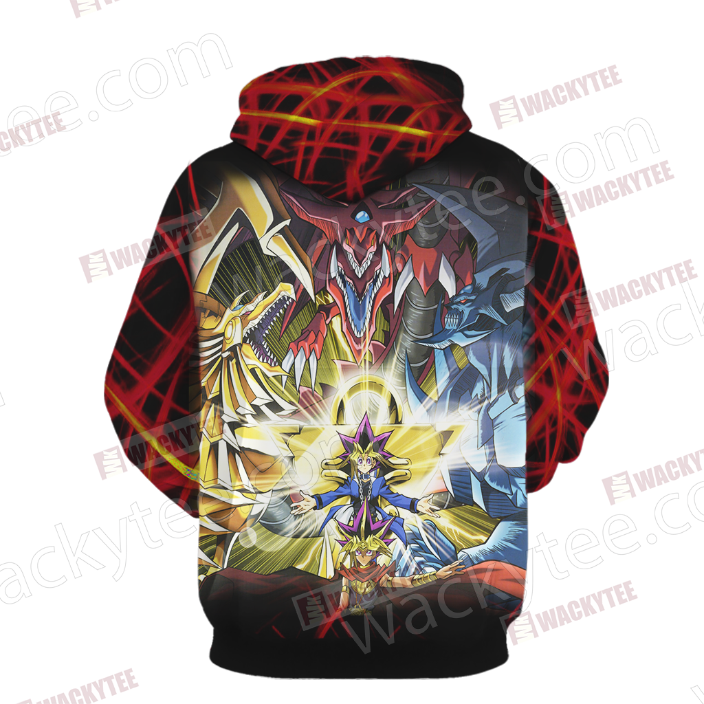 Yu Gi Oh! Yami Yugi And Egyptian God Cards 3D T-shirt