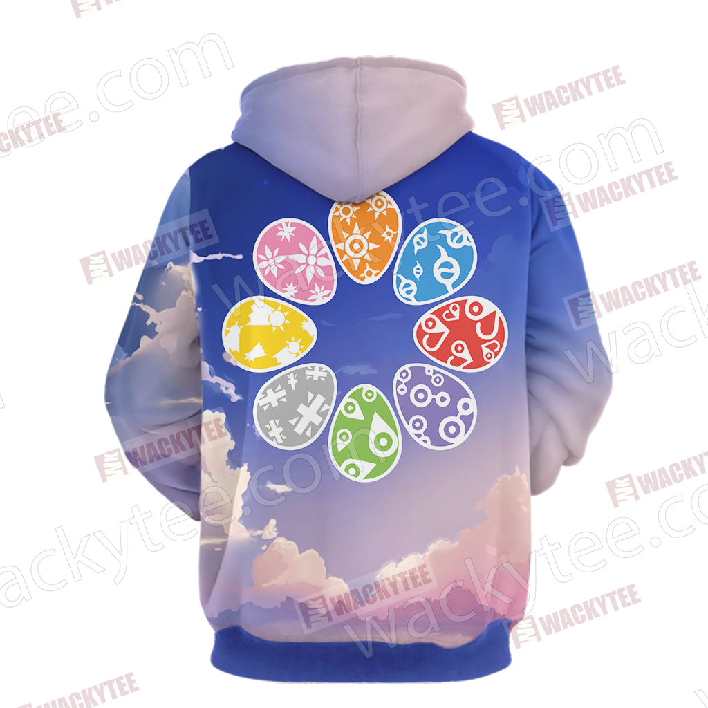 Digimon Eggs Unisex 3D T-shirt