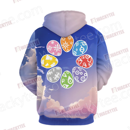 Digimon Eggs Unisex 3D T-shirt