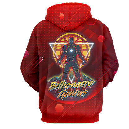 Iron Man Billionaire Genius Unisex 3D T-shirt