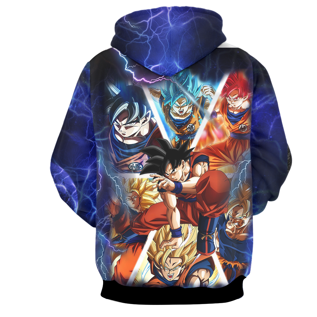 Dragon Ball Super Goku All Forms 3D T-shirt