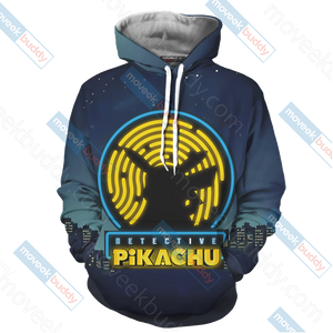 Pokemon Detective Pikachu Unisex 3D T-shirt   