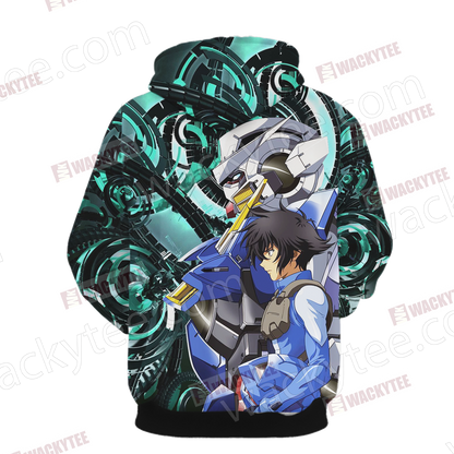 Mobile Suit Gundam Setsuna F. Seiei And The Exia Gundam 3D T-shirt