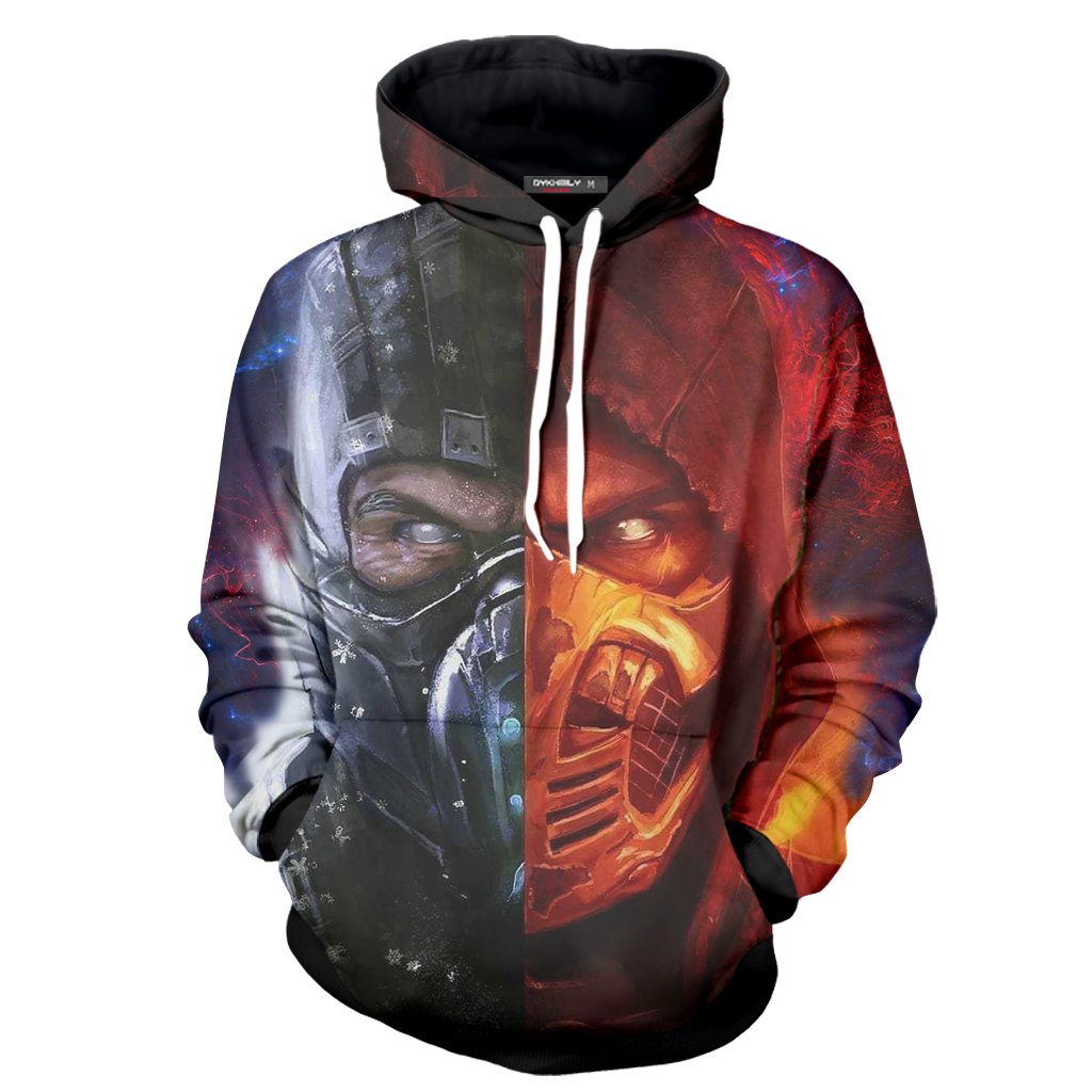 Mortal Kombat Scorpion And Subzero 3D T-shirt
