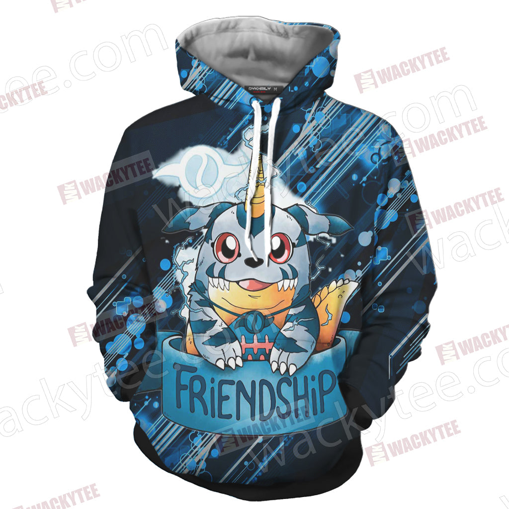 Digimon - The Crest Of Friendship Unisex 3D T-shirt
