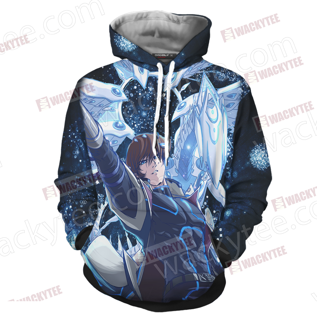 Yu Gi Oh! Seto Kaiba And Blue-eyes White Dragon Unisex 3D T-shirt