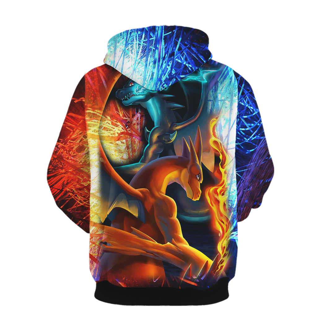 Pokemon Charizard X And Charizard Y Unisex 3D T-shirt