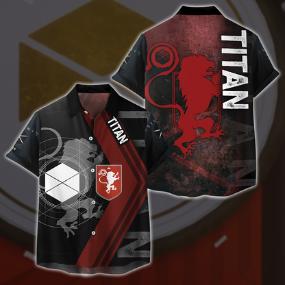 Destiny Titan All Over Print T-shirt Tank Top Zip Hoodie Pullover Hoodie Hawaiian Shirt Hawaiian Shirt