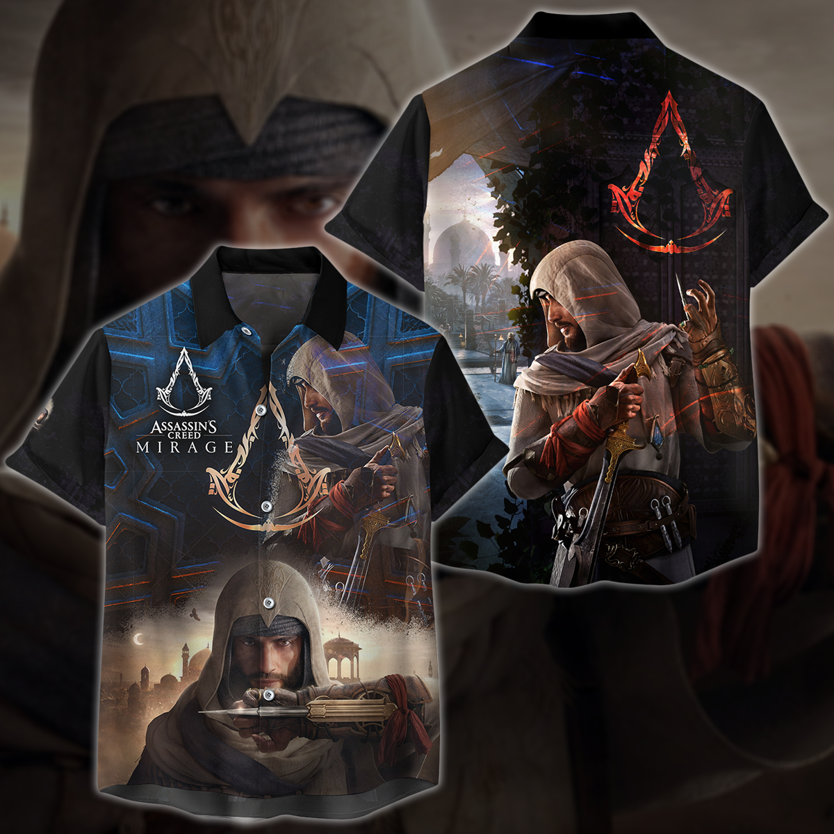 Assassin's Creed Mirage Video Game 3D All Over Print T-shirt Tank Top Zip Hoodie Pullover Hoodie Hawaiian Shirt Beach Shorts Jogger Hawaiian Shirt