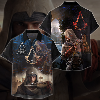 Assassin's Creed Mirage Video Game 3D All Over Print T-shirt Tank Top Zip Hoodie Pullover Hoodie Hawaiian Shirt Beach Shorts Jogger Hawaiian Shirt