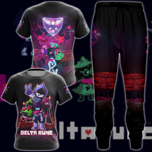 Deltarune Video Game 3D All Over Printed T-shirt Tank Top Zip Hoodie Pullover Hoodie Hawaiian Shirt Beach Shorts Jogger   